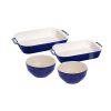 Staub 4 Piece Ceramic Ovenware Set