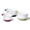 Oxo Good Grips Set of 3 Plast Mixing Bowls