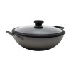 Meyer Cast Iron Kadai With Lid Knob