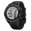 Garmin Approach® S62 Black Ceramic Bezel 47 mm Silicone Band Golf GPS Smartwatch - Black