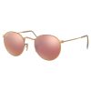 Ray-Ban Round Metal Matte Gold / Brown Mirror Pink