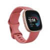 Fitbit Versa 4 Smartwatch - Copper Rose Aluminum with Pink Sand Band