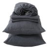Highland Feather French Linen Grey King Size Cover Set