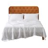 Highland Feather French Linen White Queen Size Sheet Set