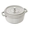 Staub La Cocotte 3.8 L Cast Iron Round Cocotte - White Truffle