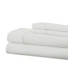 Cuddle Down Portuguese Deluxe 100% Percale Cotton Queen 4 Piece Sheet Set - Ivory