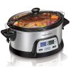 Hamilton Beach Programmable FlexCook 6 Quart Slow Cooker - Stainless Steel