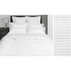 Cuddle Down 100% Waffle Textured Cotton Queen 3 Piece Duvet Cover Set - White