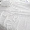 Highland Feather French Linen White Double Size Sheet Set