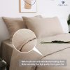 Highland Feather French Linen Grass Green King Size Sheet Set