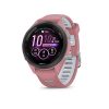 Garmin® Forerunner® 265S Black Bezel Light Pink Case Light Pink/Powder Gray Silicone Band - 42MM
