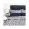 Cuddle Down MARINE PAISLEY 100% Percale Cotton 200TC - 3-Piece Duvet Cover Set - KING