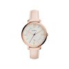Fossil - Jacqueline Rose Gold White Leather Stainless Steel Watch