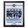 AJ Sports Toronto Maple Leafs Captains Signed Graphic Rink 26x32 Frame