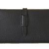Roots Large Foldover Wallet - Black/Sand  Cervino
