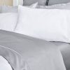 Cuddle Down RENAISSANCE STRIPE Collection 100% Cotton Sateen 300TC 3- Piece Duvet Cover Set - LIGHT GREY - QUEEN