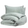 Bianca Duvet Cover Set Emilia - King (Celadon)