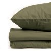 DBChez Vous 100% Washed Cotton Bed Sheet set Olive King