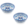 Guzzini MELAMINE BLUES COLLECTION Large Serving Bowls 30cm - 2 Piece Set
