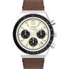 Q Timex Chronograph Leather Strap Men’s Watch - 40mm