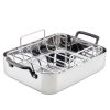 KitchenAid 5-Ply Clad 38cm Roaster with Stainless Steel Rack