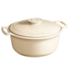 EMILE HENRY CREAM Sublime - Round Stewpot-M,36.8x31x17.7cm,5.7L/6qt