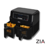 ZIA 8-1 SmartCrisp Duo Basket Air Fryer – 9L