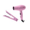 Aria Mini Blow dryer & Straightener Travel Set - Pink