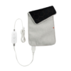 Sharper Image Calming Heat Copper+Charcoal Massaging Weighted Heating Pad - 9 Settings: 3 Heat / 9 Massage - 18 Combinations - Grey