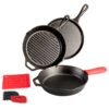 Lodge Essential Seasoned Cast Iron 6Pc Cookware Set