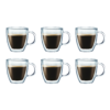 Bodum Bistro 6-Piece 10 oz Double Wall Glass Mug