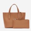 Roots Small Carryall Crossbody - Tan Powder Pink