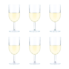 Bodum Oktett 6-Pack 8 oz Shatterproof White Wine Glasses