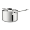All-Clad D3 4qt Sauce Pan with Loop Handle Stainless Steel