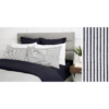 Cuddle Down Chalet Stripe Marine 3 Piece Duvet Cover Set - Queen