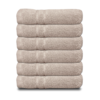 Cuddle Down  Portofin  Zero Twist Ring Spun Cotton Hand Towel Set of 6