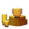Duralex Le Picardie Amber 24-Piece Dinnerware Set