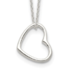Karing Sterling Silver Floating Heart Pendant Necklace