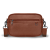 Champs Onyx Collection Leather Camera Bag in Brown