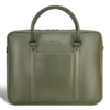 Champs Onyx Collection Leather Briefcase in Khaki