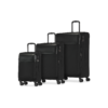 Bugatti Sienna 3 Piece Soft Side Luggage Set in Black