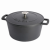 Babish 6qt. Non-Stick Cast Iron Round Dutch Oven - Black