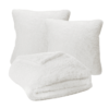 Brunelli Doudou White Faux Fur Throw Decorative Pillows