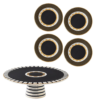 Maxwell & Williams Regency 5 Piece Cake Set - Black
