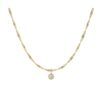 Dainty Diamond 10K Yellow Gold 18” Diamond Charm Necklace