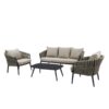 Backyard Lifestyles  Nautique 4pc Conversation Patio Set - Charcoal