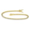 Dainty Diamond 14k Yellow Gold 1ctw Lab Grown Diamond 7” Bracelet