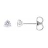 Dainty Diamond 14k White Gold Lab Grown Diamond Studs