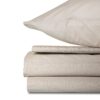 Dolce & Bianca Chez Vous King Microfibre Bed Sheet Set - Cream