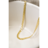 ORO Jewelry Gold Vermeil 20” Men's Curb Chain Necklace